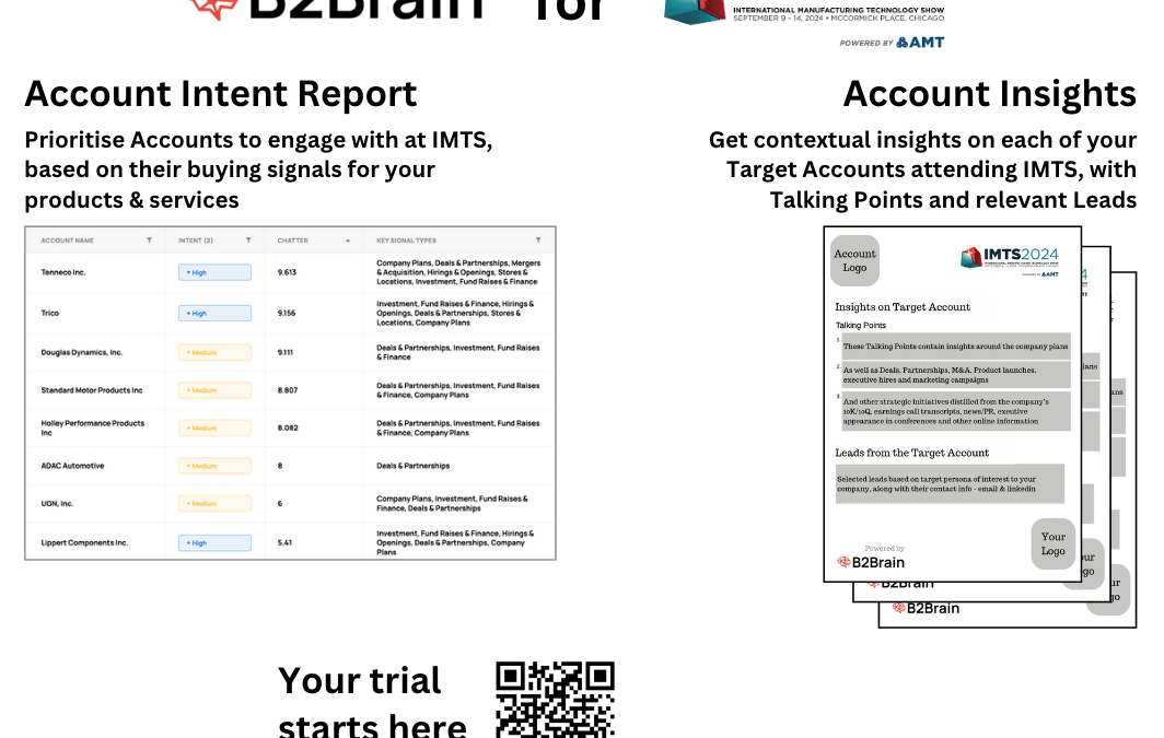 IMTS 2024 - Crush your pipeline goals with B2Brain